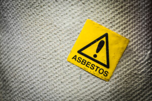 asbestos danger sign